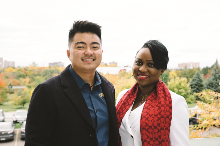 Danny Wang and  Birgit Umaigba 