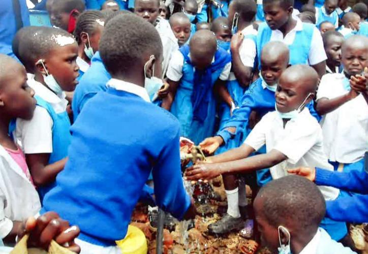 Vovohole primary school tap Kenya