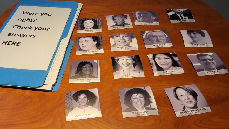 Can you match the nursing leader with the corresponding clue?
