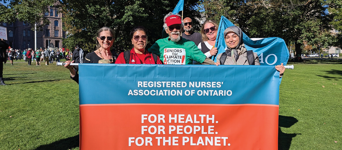 RNAO with David Suzuki at Queen's Park