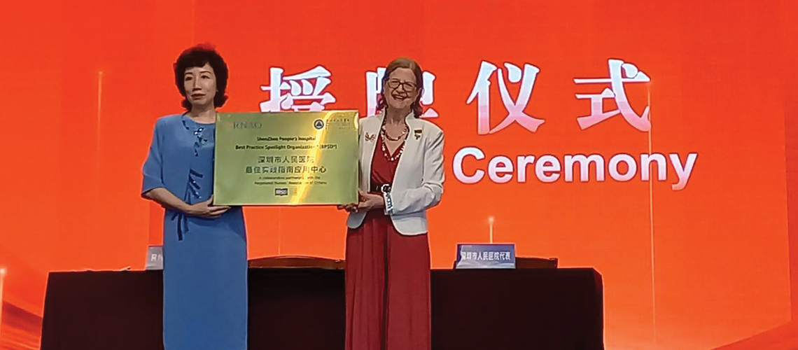 Dr. Doris Grinspun in China Sept 2025