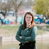 Stephanie Peltier at Chatham encampment site