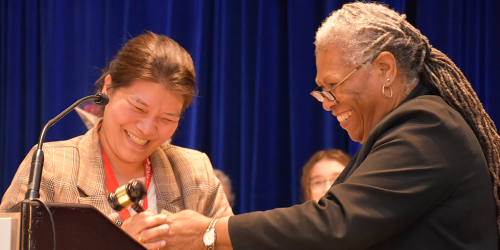 NP Lhamo Dolkar and Dr. Claudette Holloway