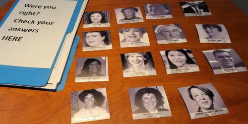 Can you match the nursing leader with the corresponding clue?