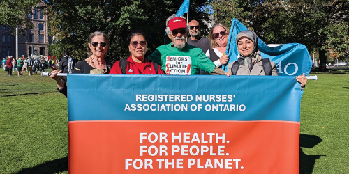 RNAO with David Suzuki at Queen's Park