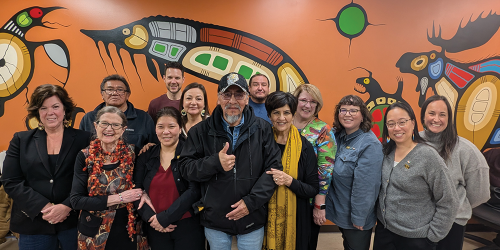 During a March 2026 visit to Pikangikum First Nation, representatives from RNAO and the government of Ontario visited the local health station (above), community school and new, provincially funded Elder’s Complex. 