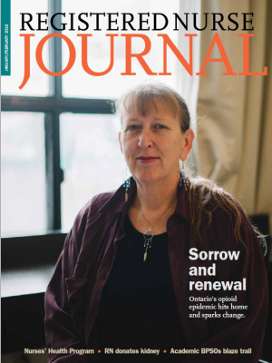 January February 2019 cover of Registered Nurse Journal
