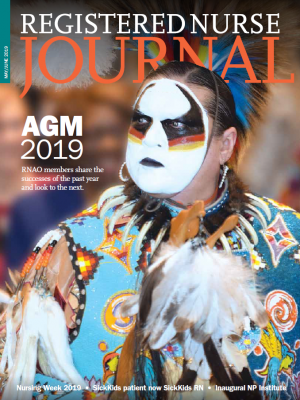 May June 2019 cover of Registered Nurse Journal