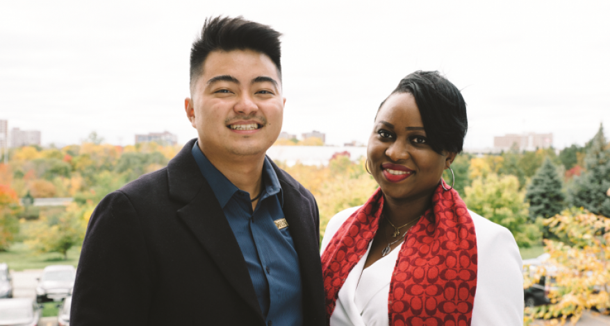 Danny Wang and  Birgit Umaigba 