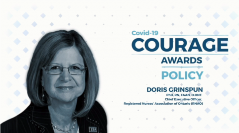 RNAO CEO Doris Grinspun awarded with a COVID-19 Courage Award