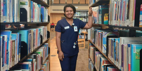 Nursing student Arpita Roy (Photo credit - Tithi Patel)