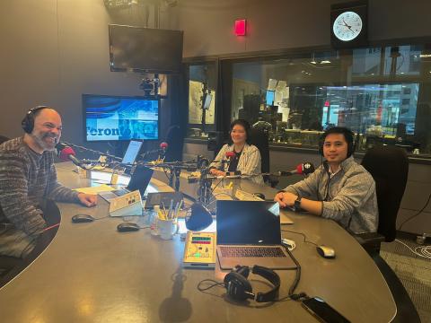CBC radio's Fresh Air studio snapshot