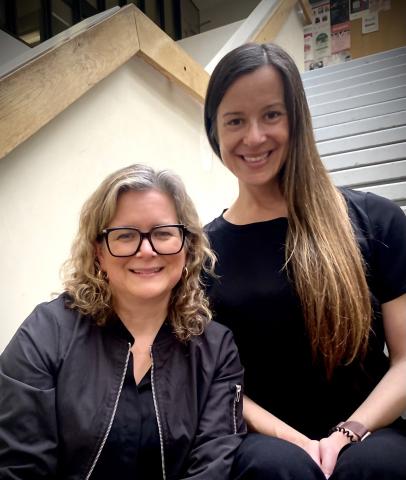 Dr. Andrea Rochon (left) and Julie Dyke