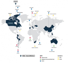 Map of RNAO BPSO locations