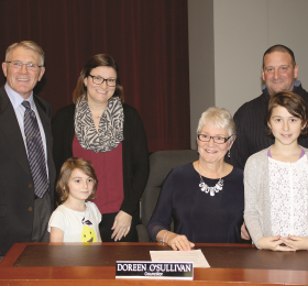 Doreen O'Sullivan and her family