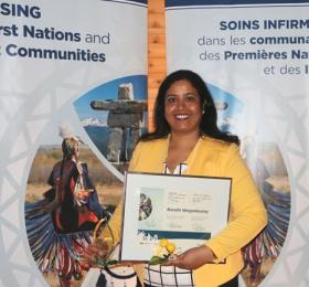 Barathi Vengadasmy was awarded an Indigenous Services Canada Award of Excellence in Nursing in May 2019. 