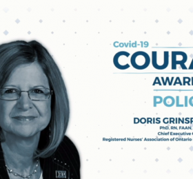 RNAO CEO Doris Grinspun awarded with a COVID-19 Courage Award