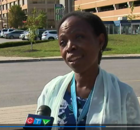 Dian Ramnarine speaks to CTV News about the privilege of playing piano for visitors to Credit Valley Hospital, where she works as an operating room RN. 
