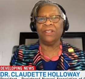 RNAO President Dr. Claudette Holloway discuss Bill 124 on CTV News