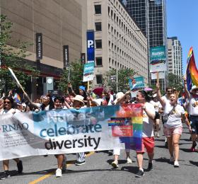 RNAO members and staff marched in the Toronto Pride Parade on June 25.