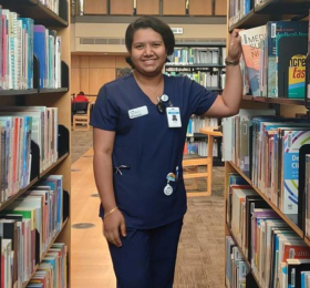 Nursing student Arpita Roy (Photo credit - Tithi Patel)
