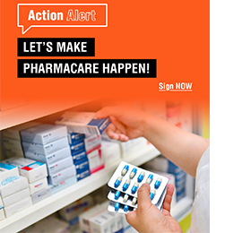 Let's make pharmacare happen Action Alert