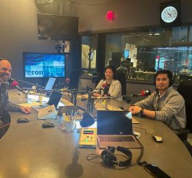 CBC radio's Fresh Air studio snapshot