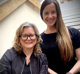 Dr. Andrea Rochon (left) and Julie Dyke
